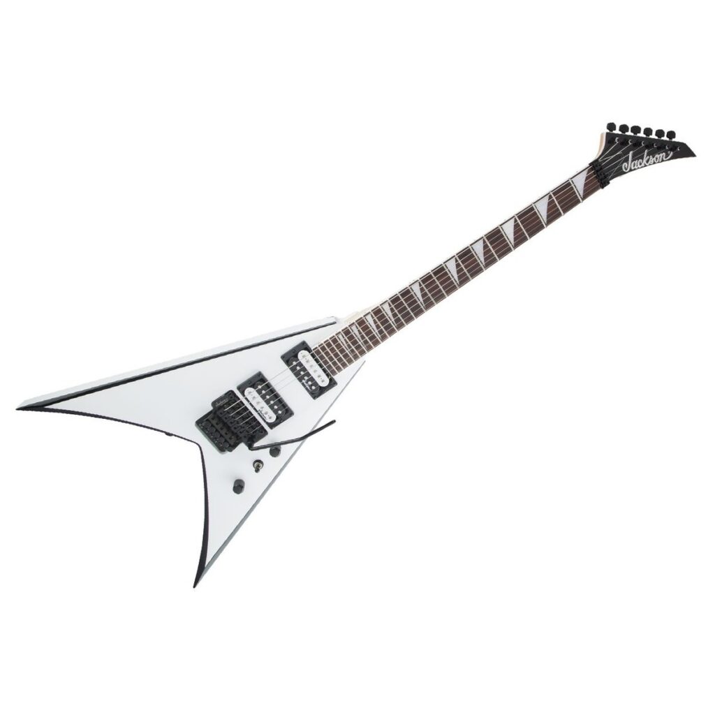 Jackson JS Series King V JS32 White with Black Bevels