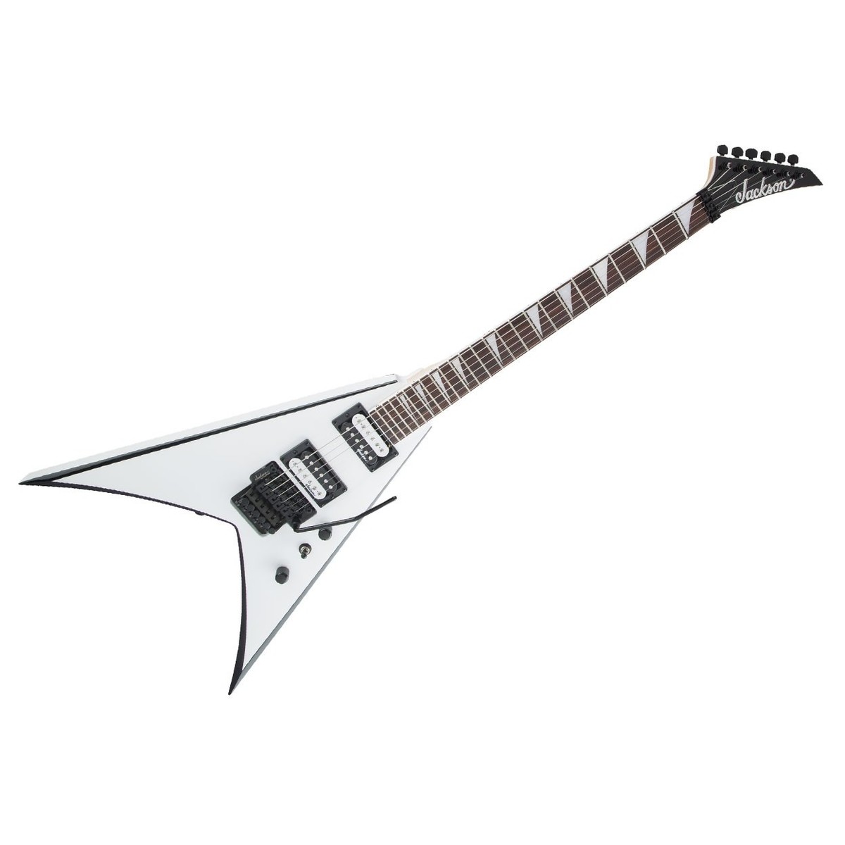 Jackson JS Series King V JS32 White with Black Bevels