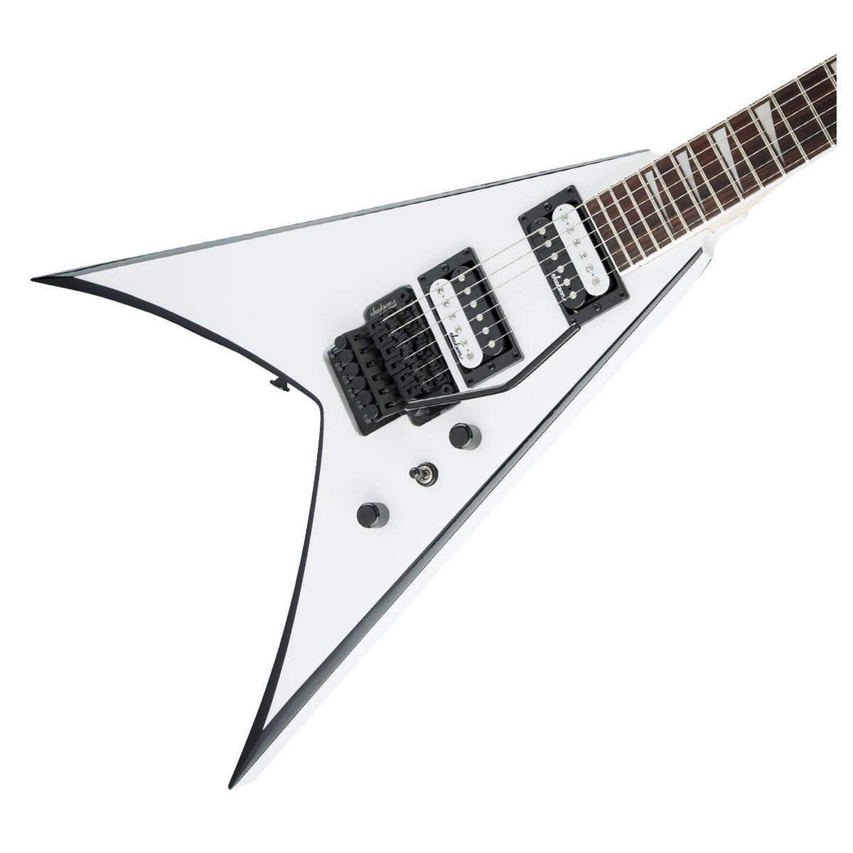 Jackson JS Series King V JS32 White with Black Bevels