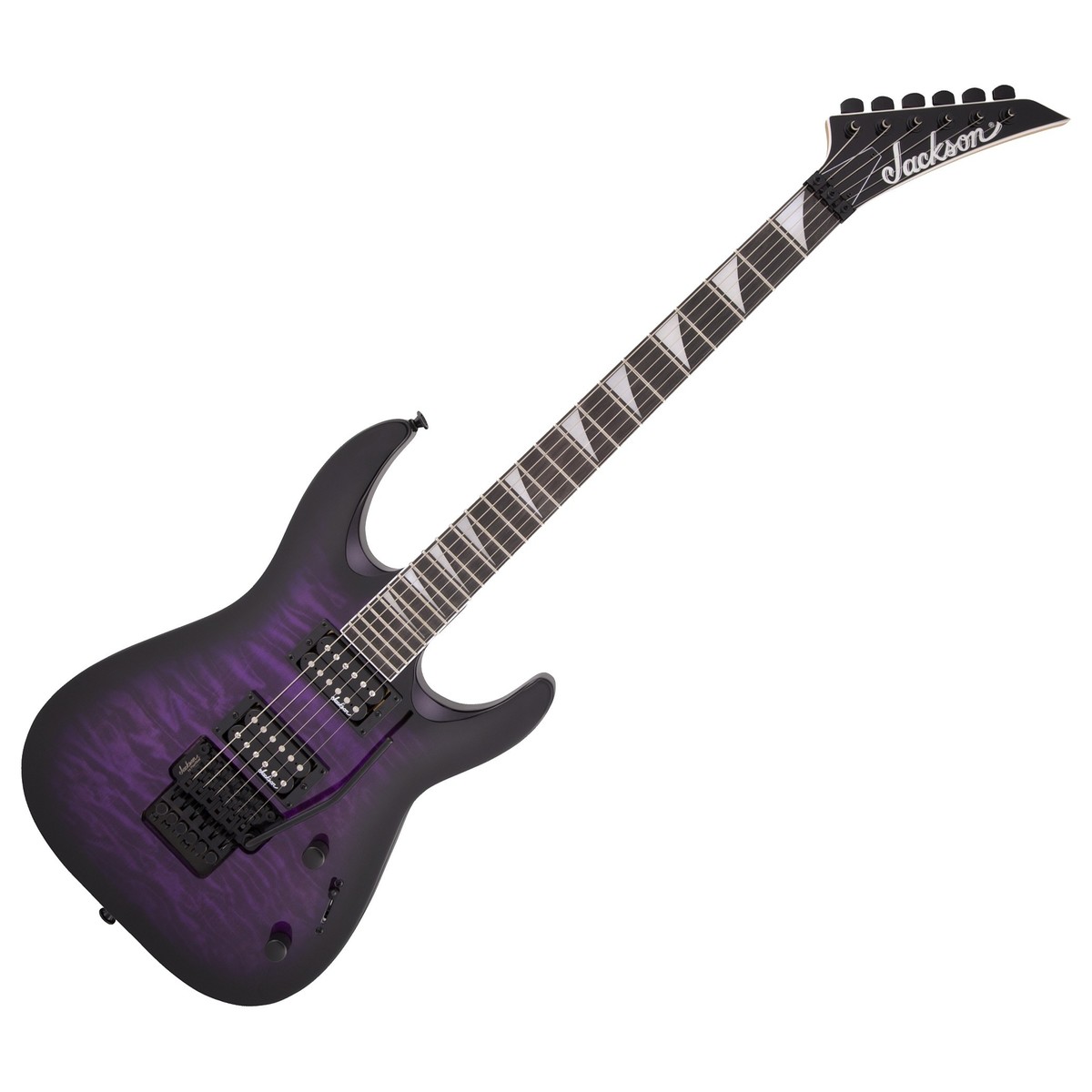 Jackson JS Series Dinky Arch Top JS32Q DKA Transparent Purple Burst
