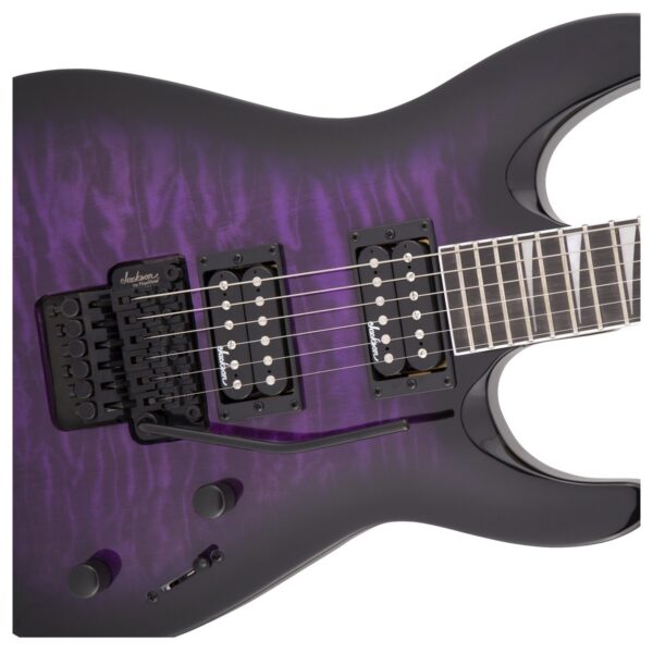 Jackson JS Series Dinky Arch Top JS32Q DKA Transparent Purple Burst
