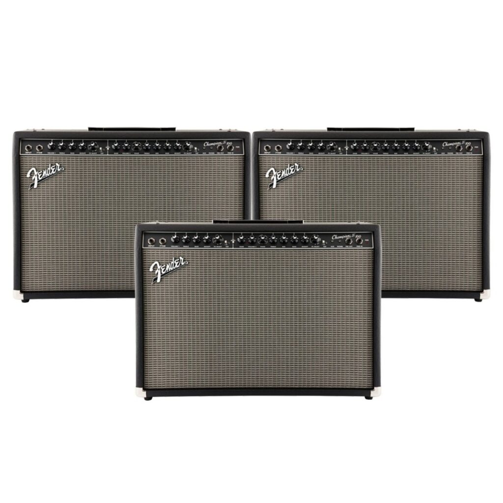 Fender Champion II 100 Guitar Amplifier Combo with Effects pack of 3