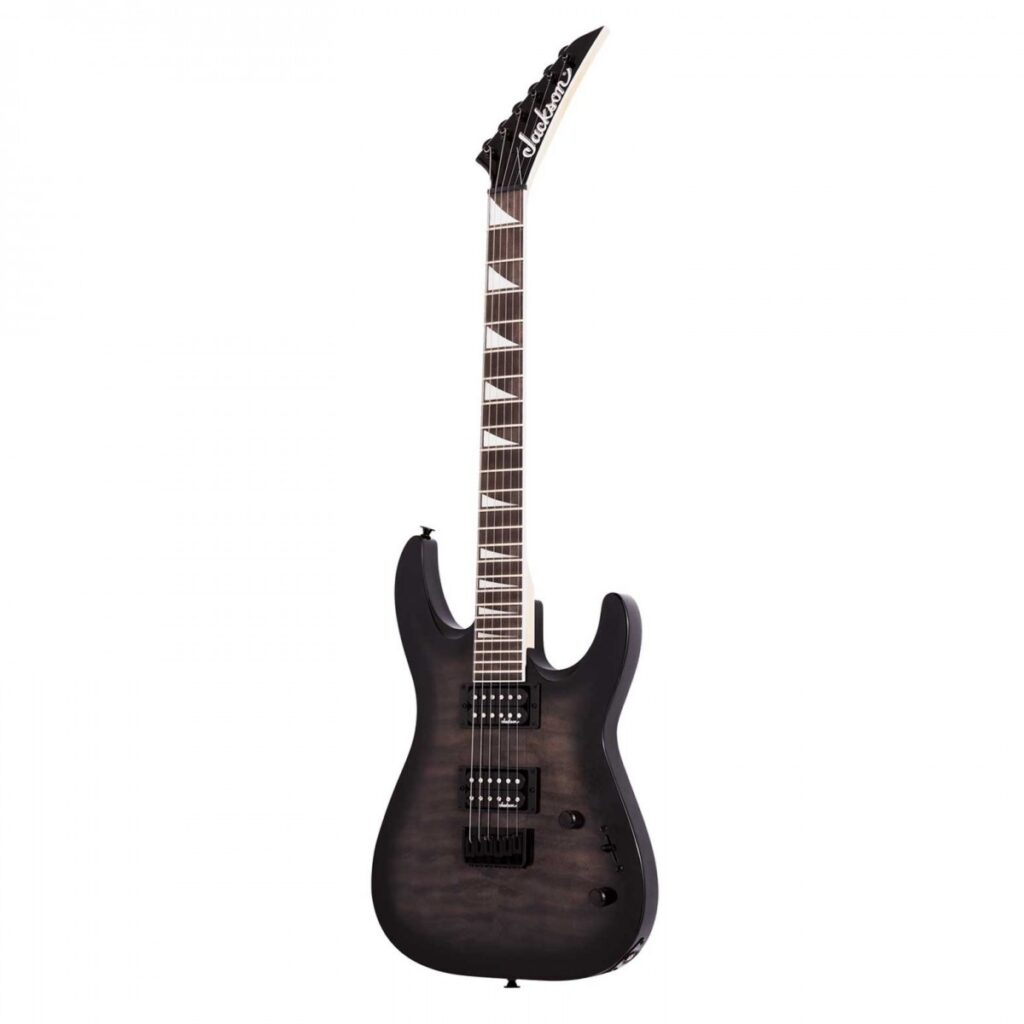Jackson JS Series Dinky Arch Top JS32Q DKA HT Transparent Black Burst