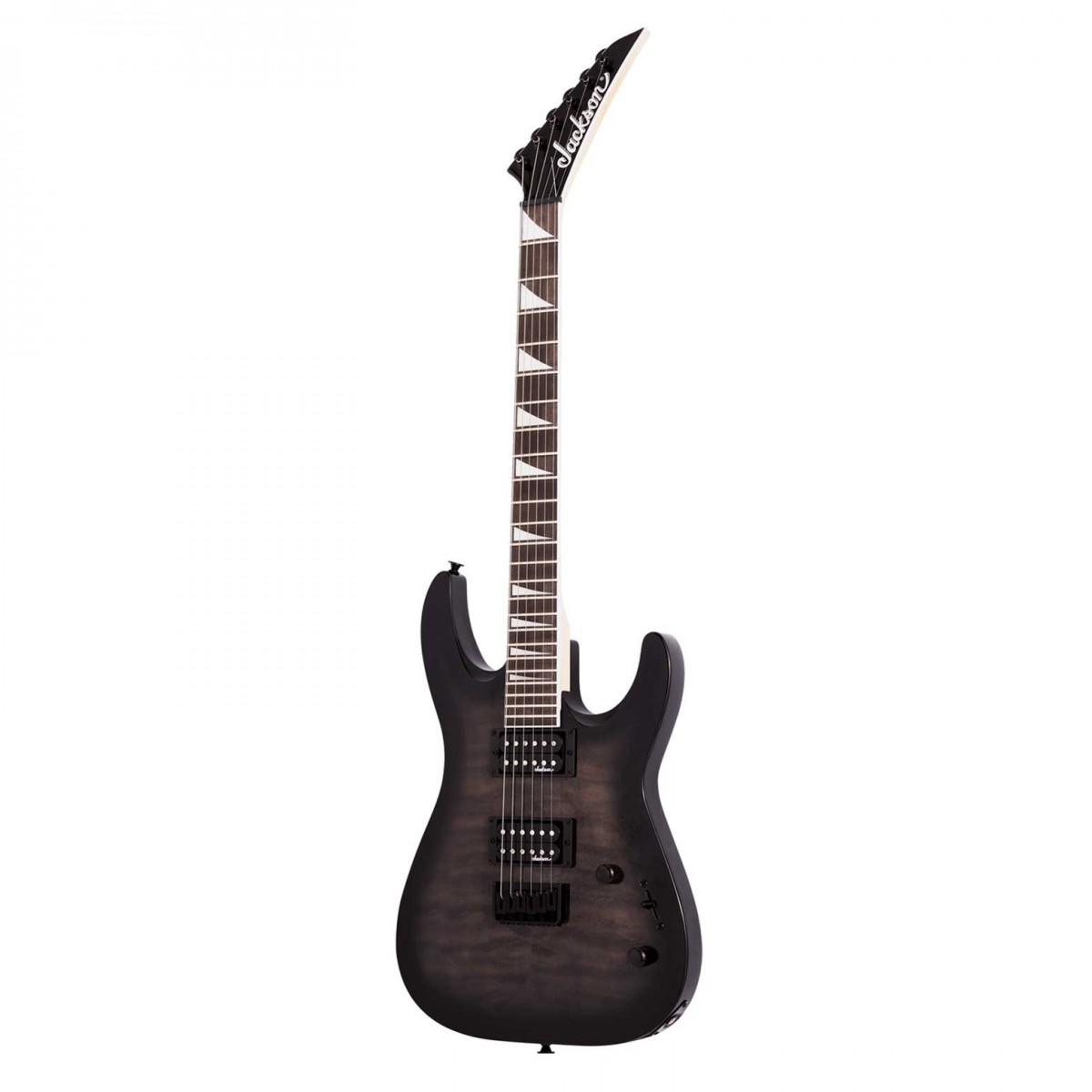 Jackson JS Series Dinky Arch Top JS32Q DKA HT Transparent Black Burst
