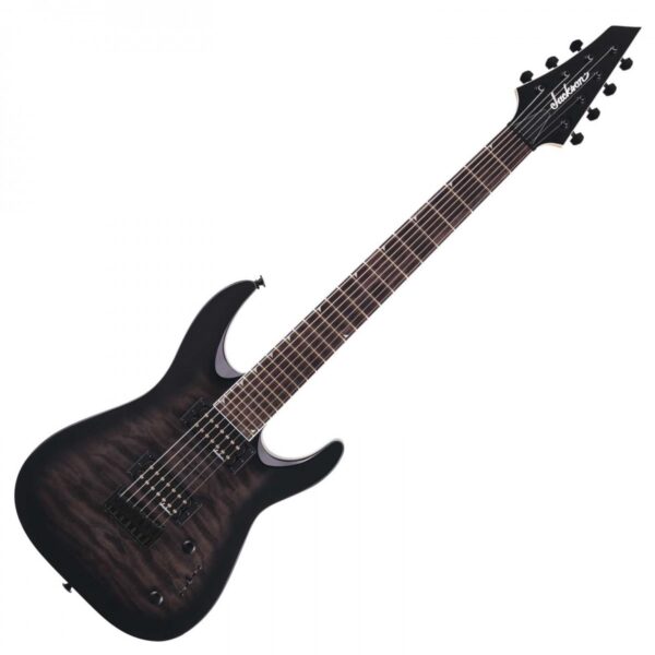 Jackson JS Series Dinky JS22Q-7 DKA HT Transparent Black Burst