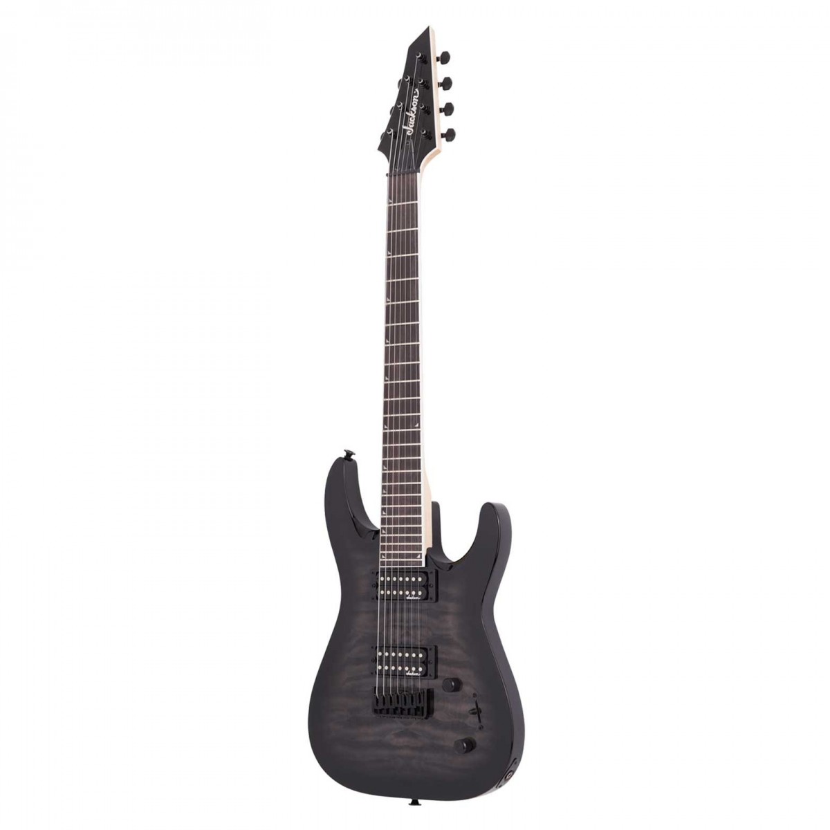 Jackson JS Series Dinky JS22Q-7 DKA HT Transparent Black Burst