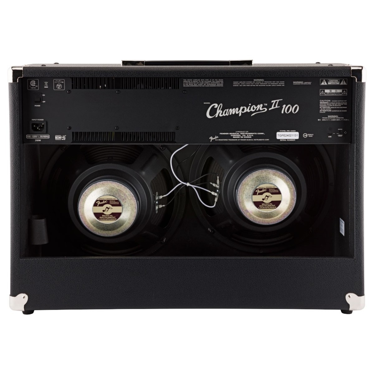 Fender Champion II 100 Guitar Amplifier Combo with Effects pack of 3