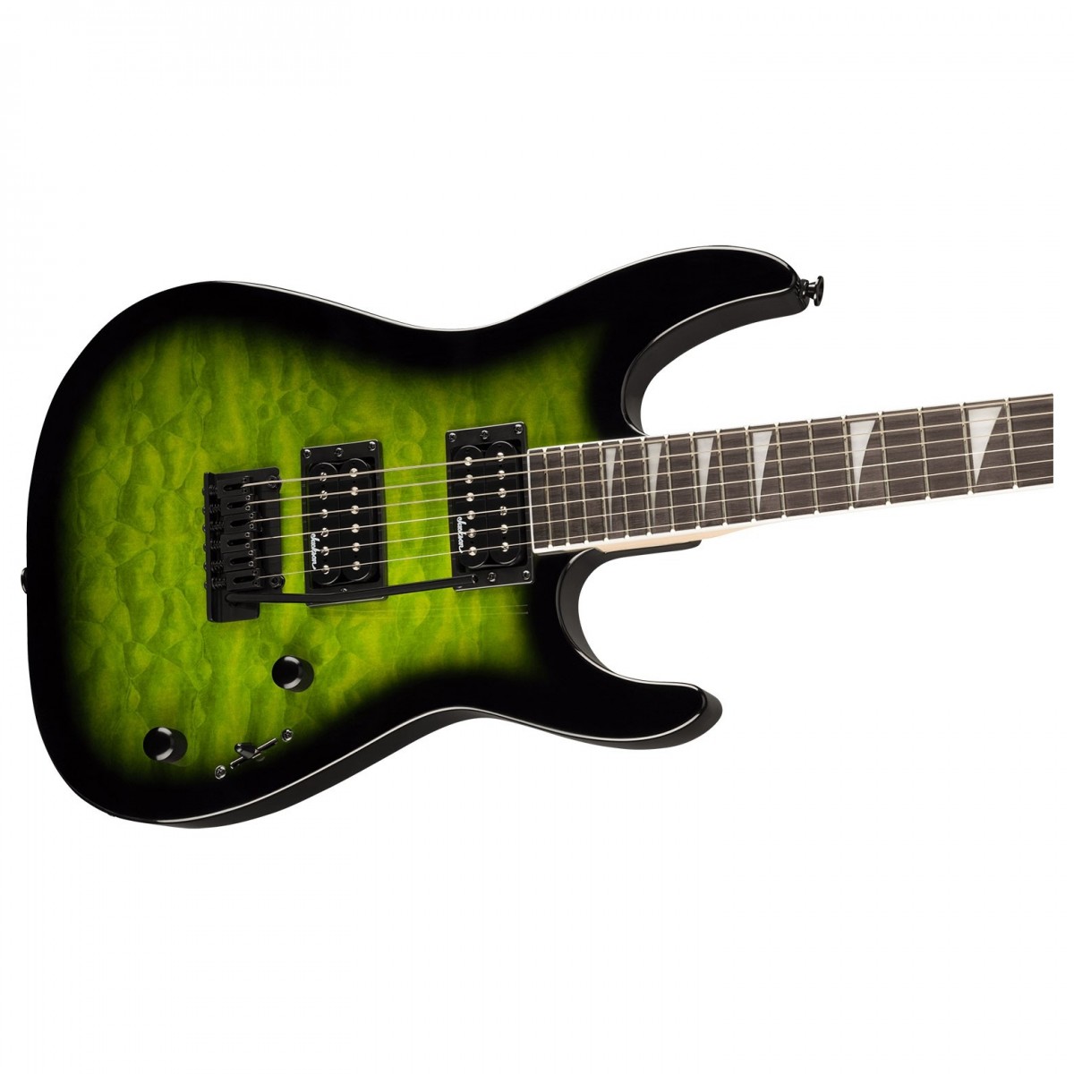 Jackson JS Series Dinky JS20 DKQ 2PT Transparent Green Burst