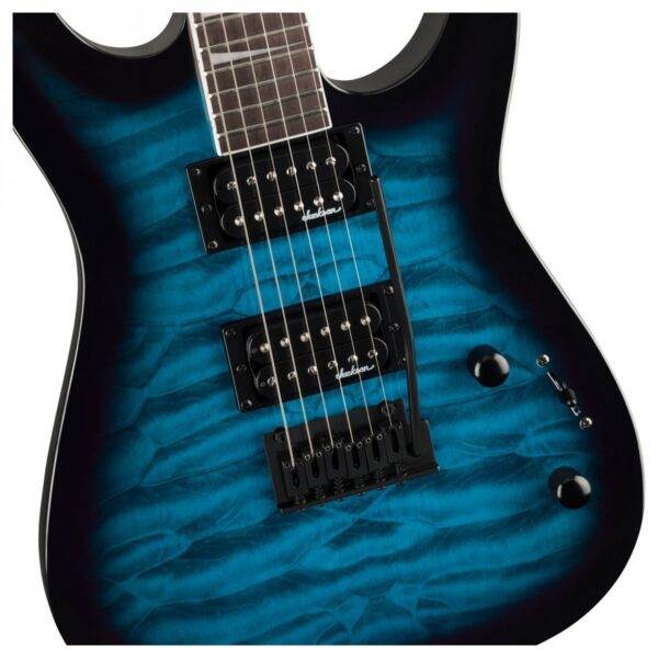 Jackson JS Series Dinky JS20 DKQ 2PT Transparent Blue Burst