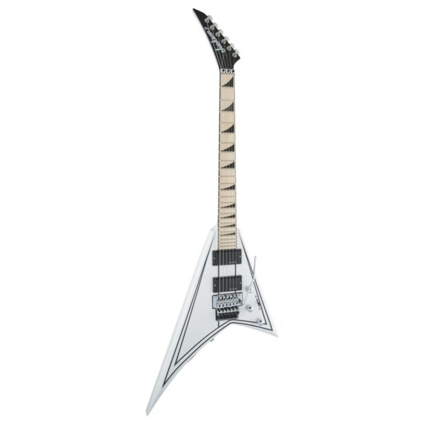 Jackson X Series Rhoads RRX24M Snow White with Black Pinstripes