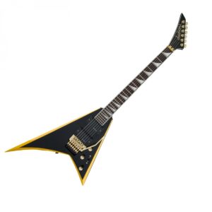Jackson X Series Rhoads RRX24 Black with Yellow Bevels