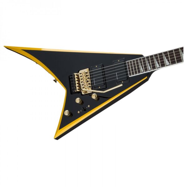 Jackson X Series Rhoads RRX24 Black with Yellow Bevels