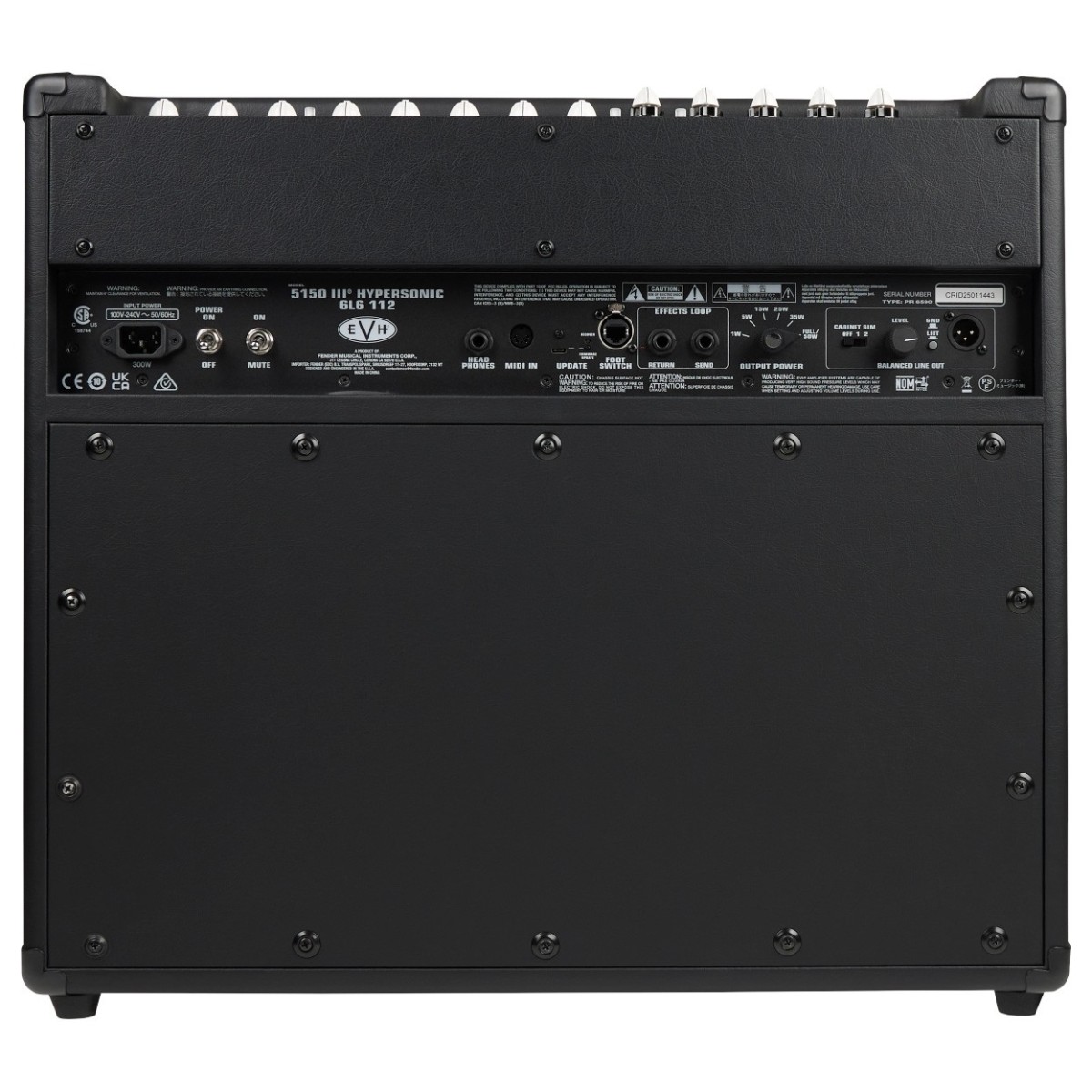 EVH 5150III Hypersonic 6L6 1x12 Black