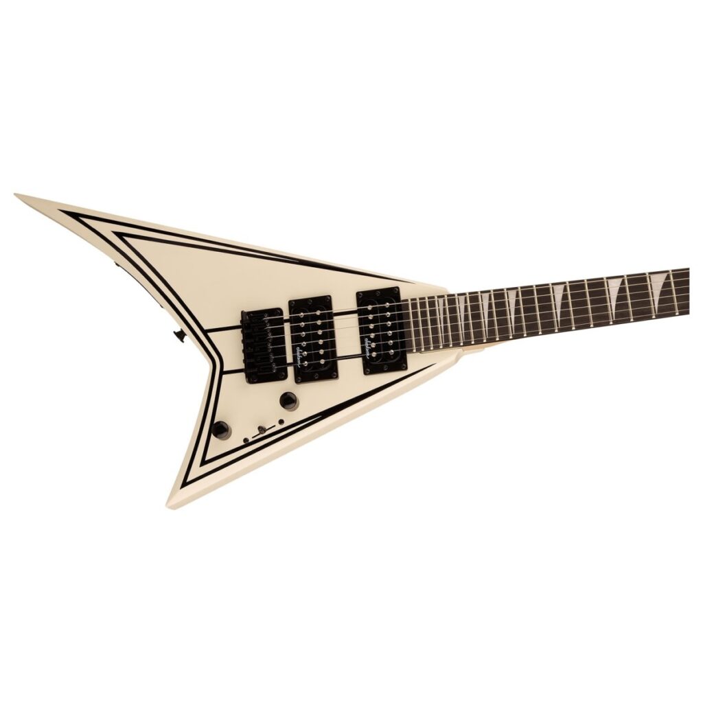 Jackson JS Series RR Minion JS1XM Snow White with Black Pin Stripes