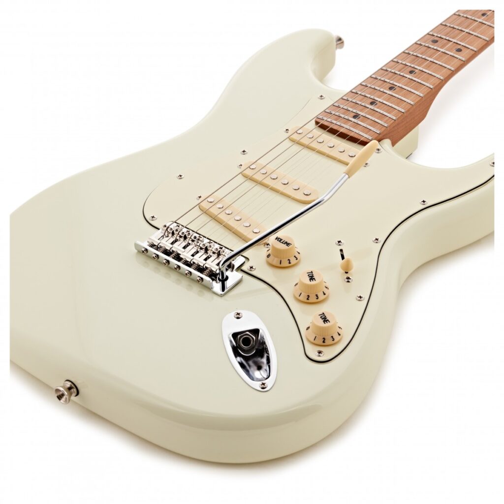 JET Guitars JS-300 Roasted Maple Olympic White