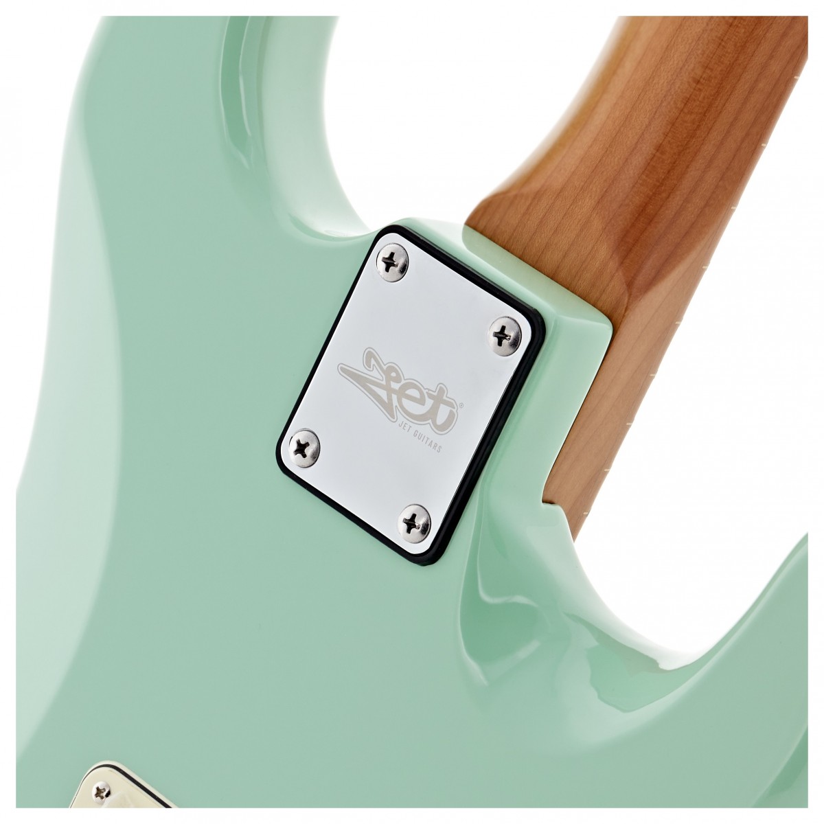 JET Guitars JS-300 Roasted Maple Left Handed Sea Foam Green