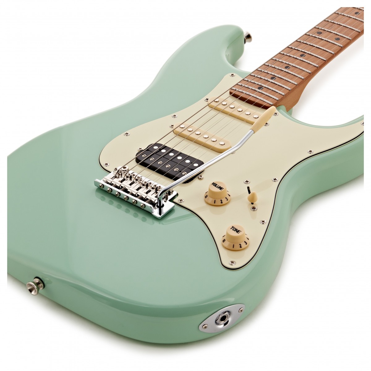 JET Guitars JS-400 HSS Roasted Maple Sea Foam Green