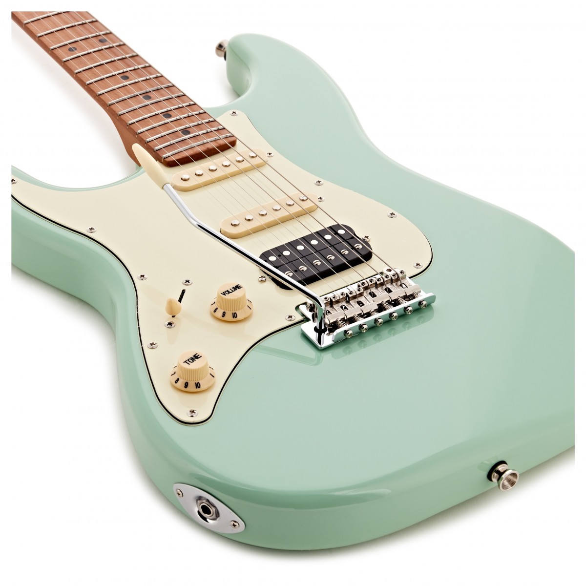 JET Guitars JS-400 HSS Roasted Maple Left Handed Sea Foam Green