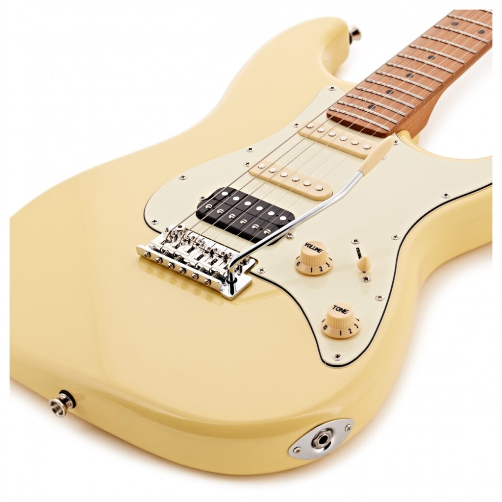 JET Guitars JS-400 HSS Roasted Maple Vintage Yellow
