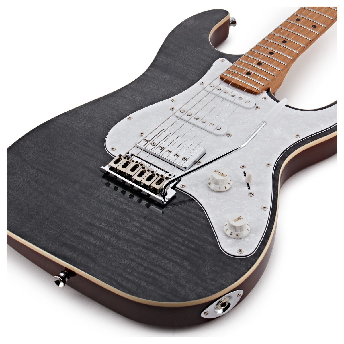 JET Guitars JS-450 Roasted Maple Transparent Black