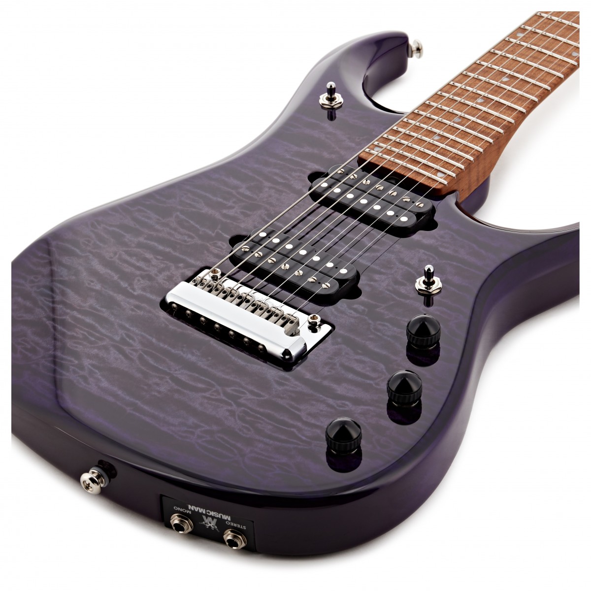 Music Man JP15 Quilt Top 7 String Purple Nebula