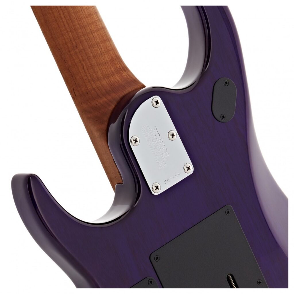 Music Man JP15 Quilt Top 7 String Purple Nebula