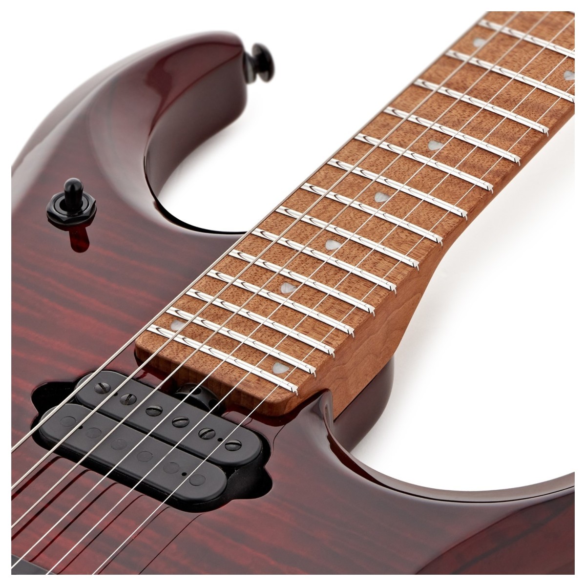 Music Man JP15 Flame Maple Red Tide