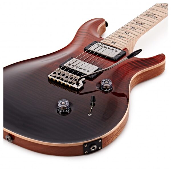 PRS Custom 24 Wood Library 10 Top Red/Grey Black Fade #0315130 (2022)