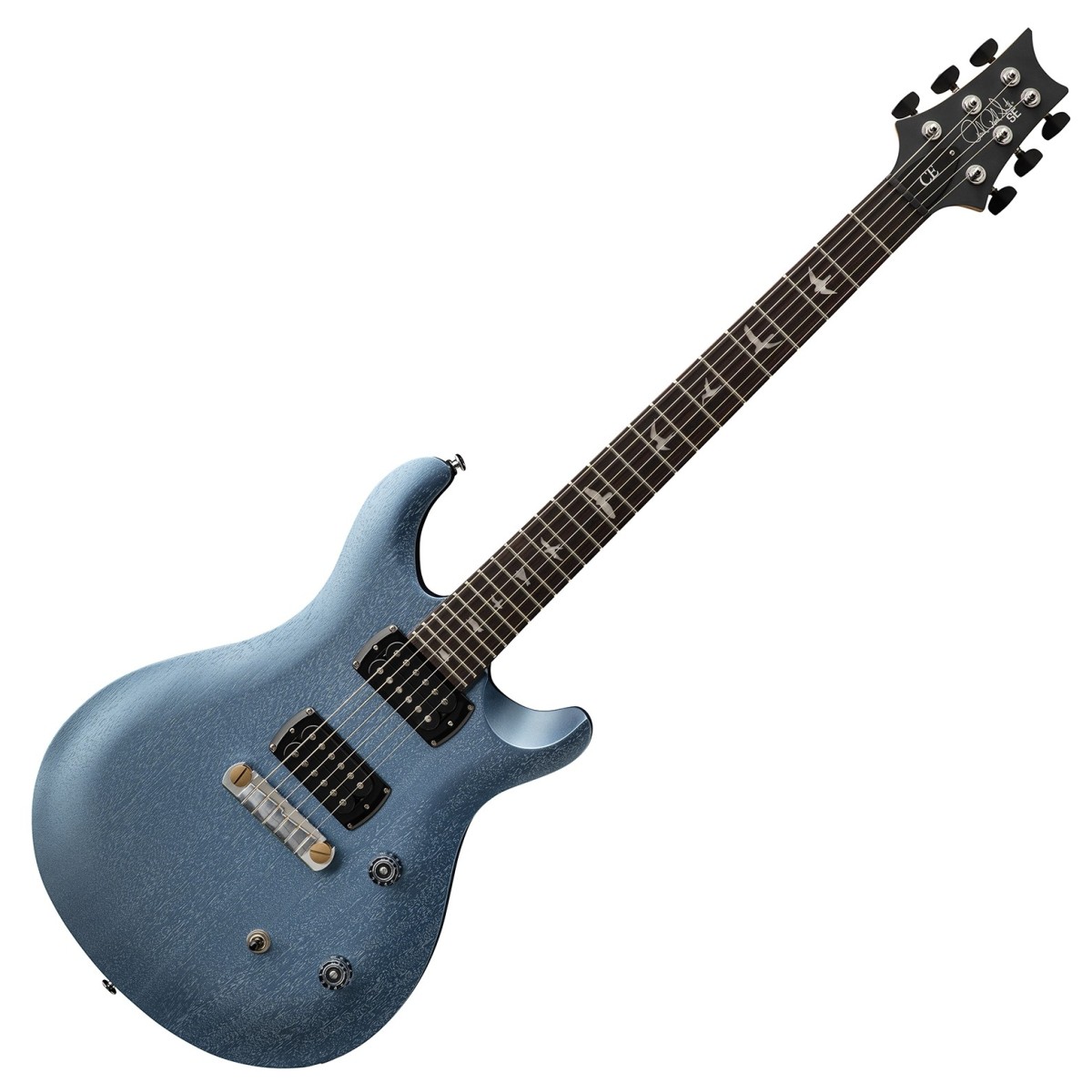 PRS SE CE24 Standard Stoptail Satin Ice Blue Metallic