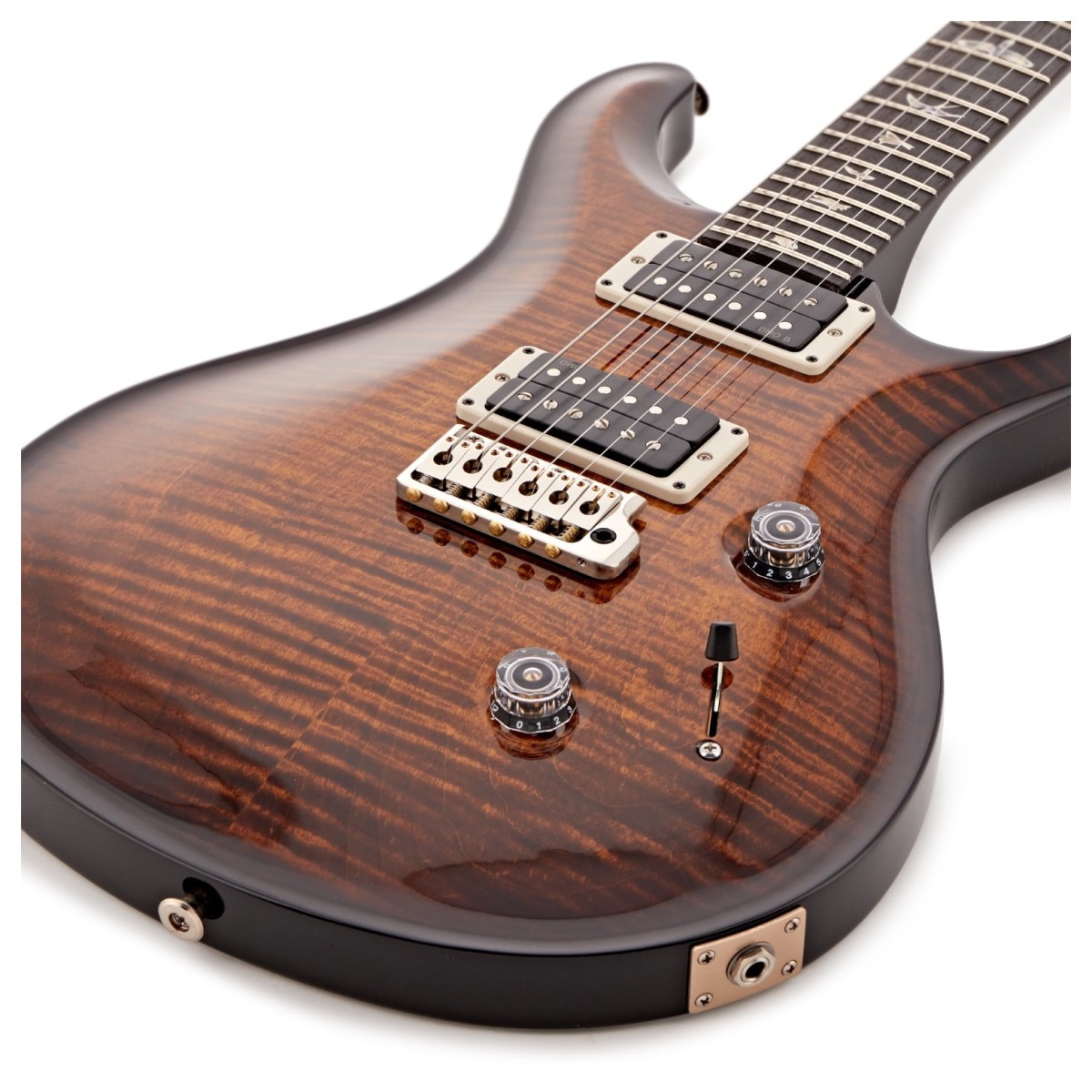 PRS Custom 24 Black Gold Wraparound Burst #0414215