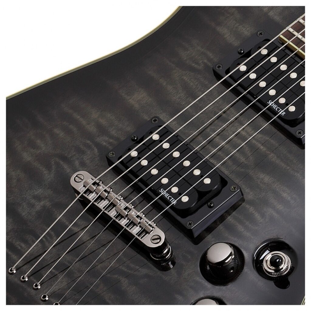 Schecter Omen Extreme-6 Electric Guitar See Thru Black