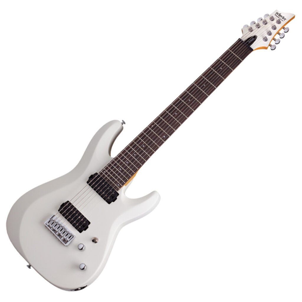 Schecter C-8 Deluxe Satin White