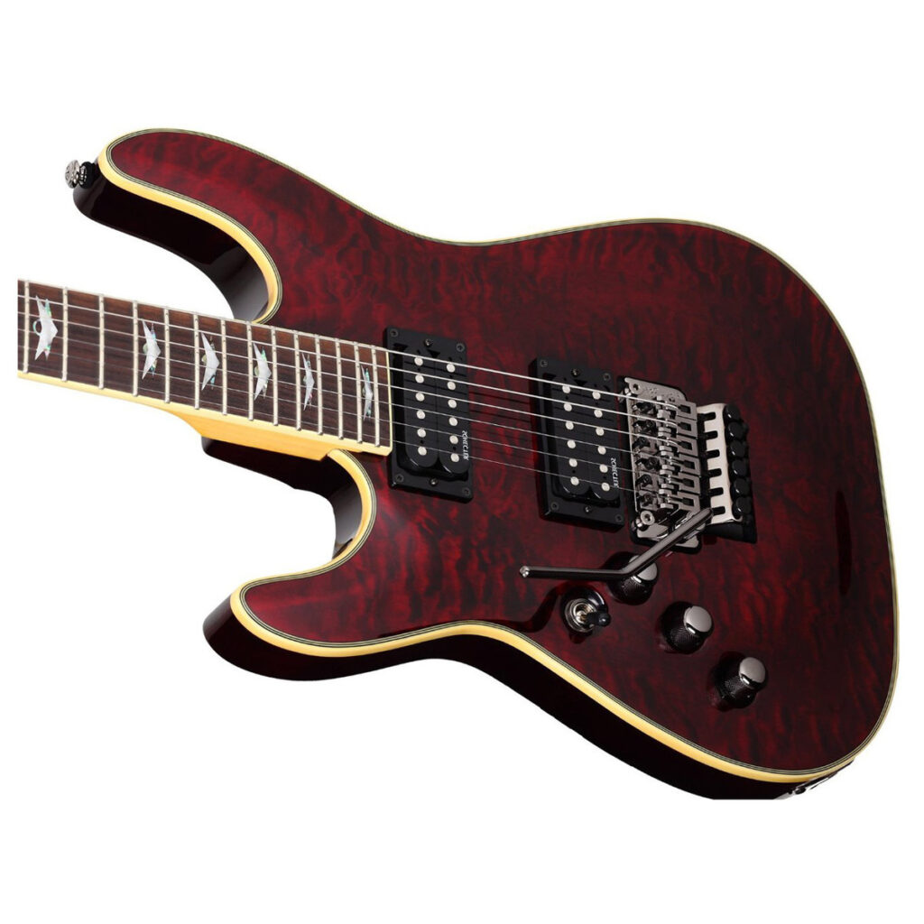 Schecter Omen Extreme-6 FR Left Handed Black Cherry