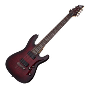 Schecter Demon-7 7 String Crimson Red Burst