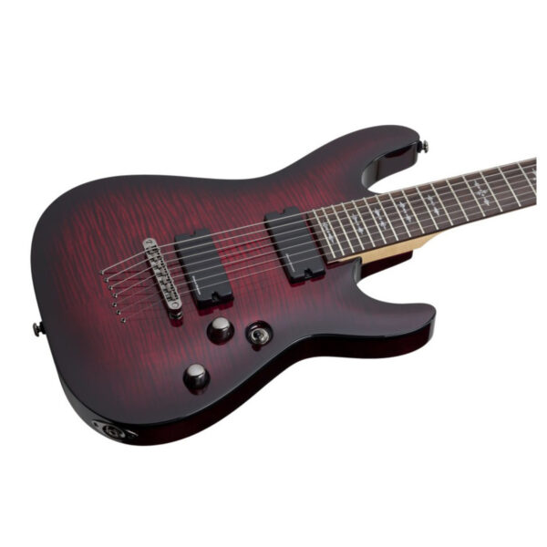 Schecter Demon-7 7 String Crimson Red Burst