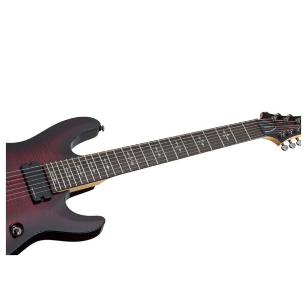 Schecter Demon-7 7 String Crimson Red Burst
