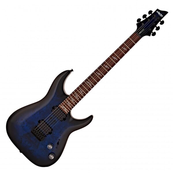 Schecter Omen Elite-6 See-Thru Blue Burst