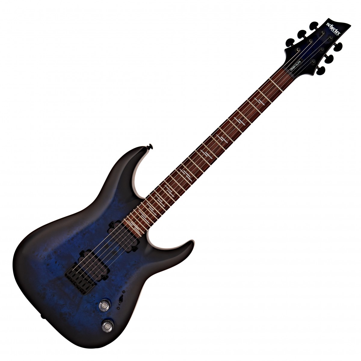 Schecter Omen Elite-6 See-Thru Blue Burst