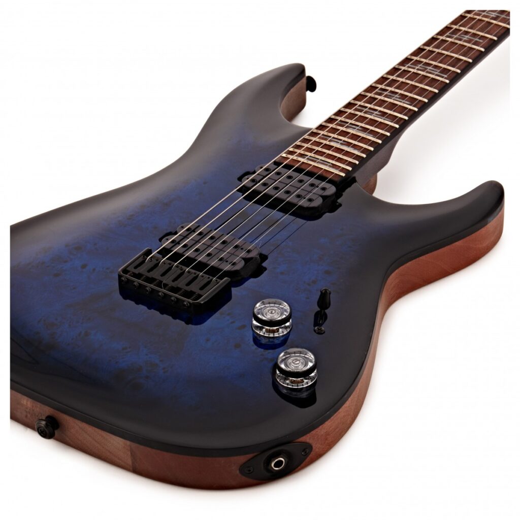 Schecter Omen Elite-6 See-Thru Blue Burst