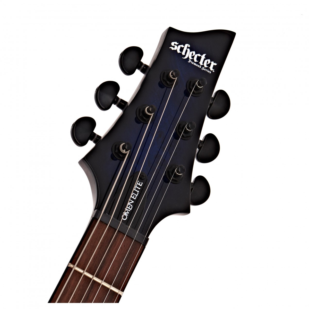 Schecter Omen Elite-6 See-Thru Blue Burst