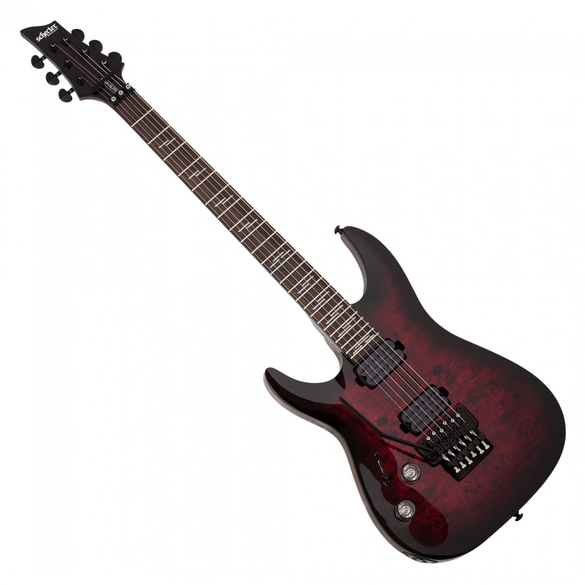 Schecter Omen Elite-6 FR Left Handed Black Cherry Burst