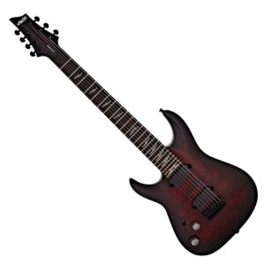 Schecter Omen Elite-7 Left Handed 7 String Black Cherry Burst