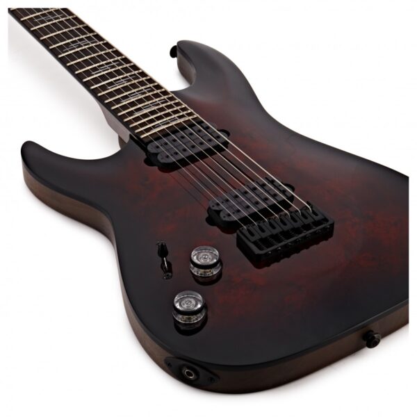 Schecter Omen Elite-7 Left Handed 7 String Black Cherry Burst