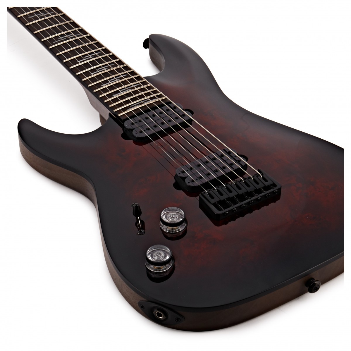 Schecter Omen Elite-7 Left Handed 7 String Black Cherry Burst