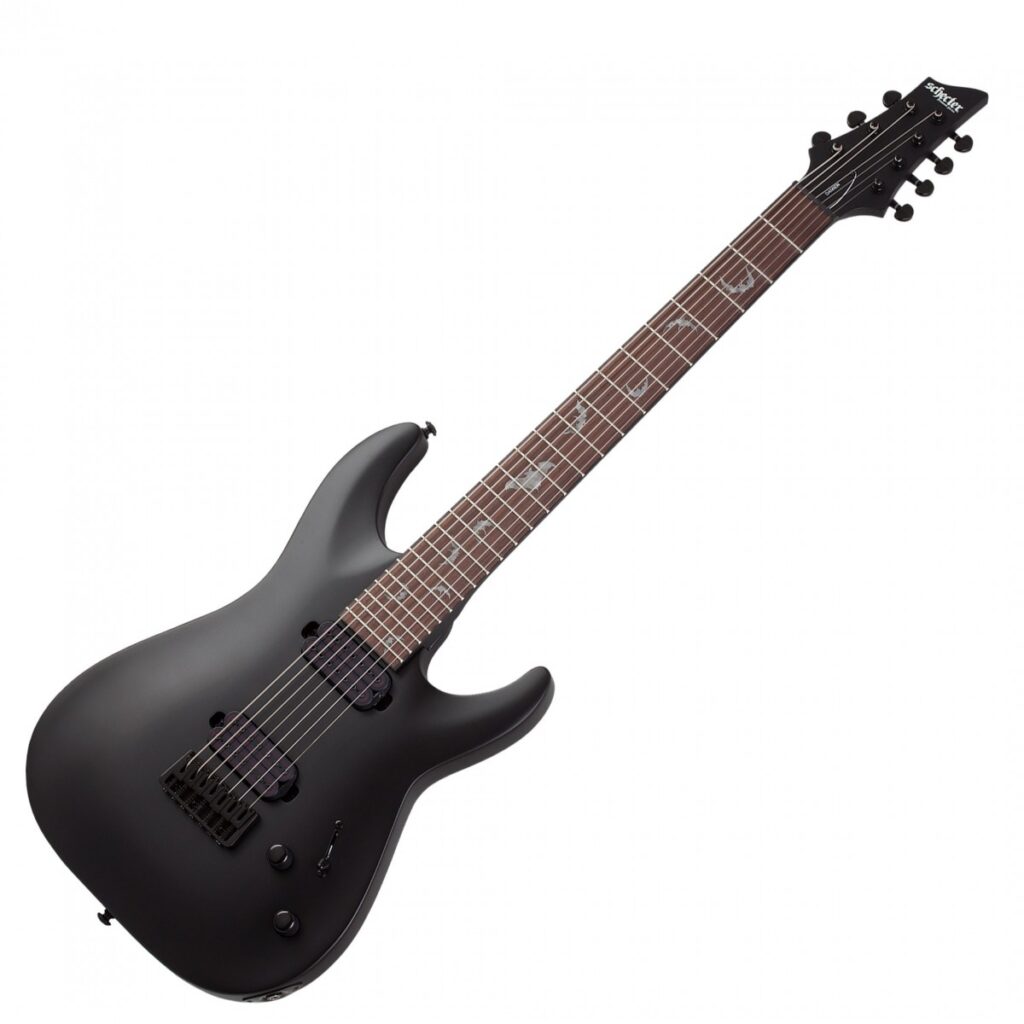 Schecter Damien-7 7 String Satin Black