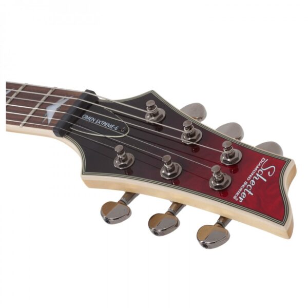 Schecter Omen Extreme-6 Black Red Fade