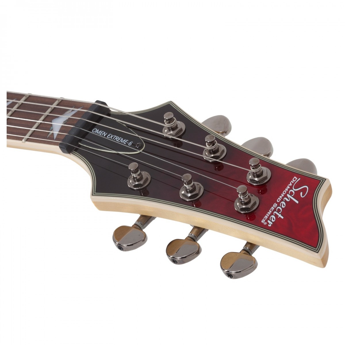Schecter Omen Extreme-6 Black Red Fade