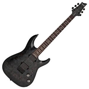 Schecter Omen Elite-6 See Thru Black Gear4music Exclusive