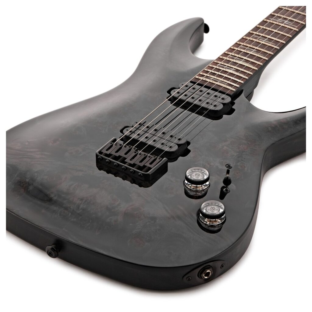 Schecter Omen Elite-6 See Thru Black Gear4music Exclusive