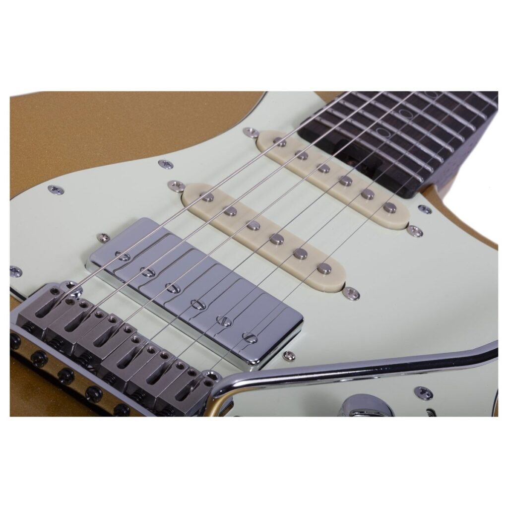 Schecter Nick Johnston Traditional 10th Anniversary HSS Atomic Saffron